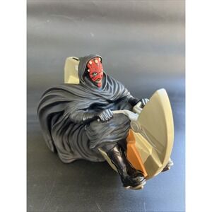 Darth Maul Desert Sith Speeder Coin Bank Star Wars Applause 1999 Good Condition